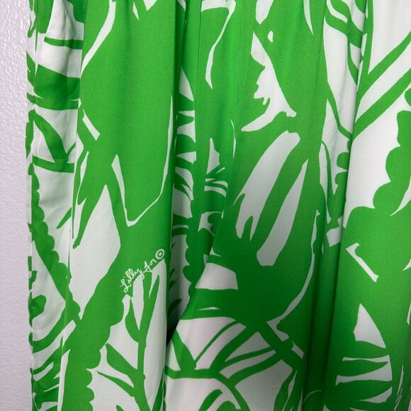 LILLY PULITZER Green White Boom Boom Jumpsuit Women’s Size 1X - Picture 10 of 16
